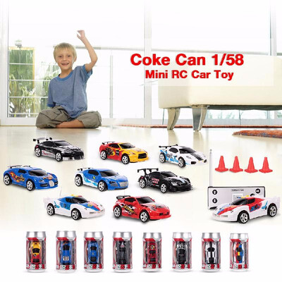 

Create Toys 2010B Coke Can 158 Mini RC Car Toy 2CH Remote Control Electric Car - 8 Types Randomly Delivered