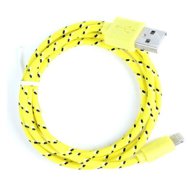 

Colorful 3Ft 6Ft 10Ft Hemp Rope Braided USB Cable Data Sync Charger Cord For iPhone 5 5C 5S 6 6S Plus