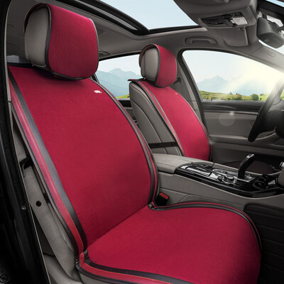 

Mubao car seat universal non-tied pure linen four seasons seat cushion Cayenne yellow factory straight hair