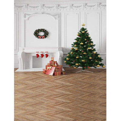 

Xmas Green Tree Photo Backdrop 57FT Vinyl Fabric Cloth Digital Printing Photo Background st-609