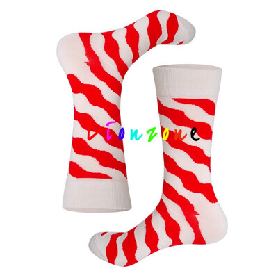 

LIONZONE Brand Men Socks Funny Design Paper Cranes Arrows Hhearts Stars Streetwear Hiphop Cotton Happy Socks