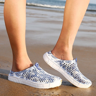 

Women Summer Beach Sandals Hollow-out Casual Breathable slippers Slip-on Flats Shoes