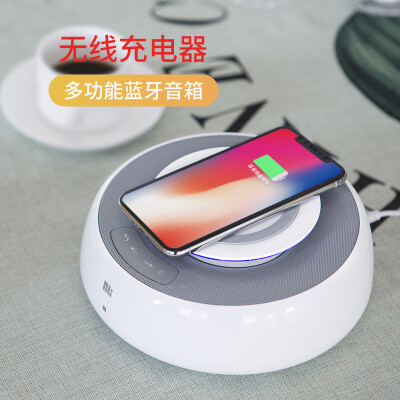 

Nilkin NILLKIN wireless charger multi-function Bluetooth speaker stereo subwoofer NFC for iPhoneXS Max Samsung note9 MC2 slow city white