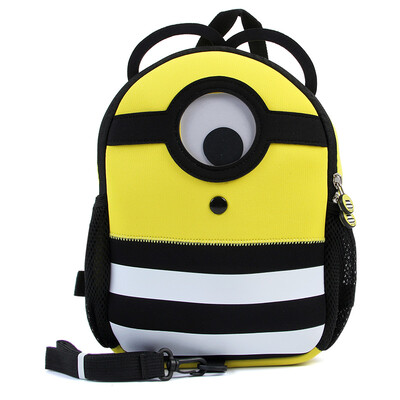 

MESUCA Childrens anti-lost bag backpack Cute cartoon small backpack single eye cute yellow XHF74920