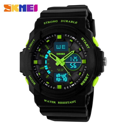 

SKMEI Brand For Men Sports Vintage Watch LED Jelly Military Uniform Mens Watches Wrist Watch 50m Waterproof Student Watch