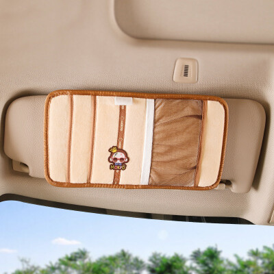 

Crown monkey car tissue box cover car interior decoration cartoon beige HGH-04C