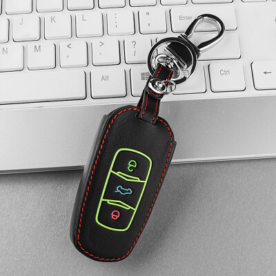 

Huashi Geely key package luminous smart three-key black vision emgrand gl EC7 Borui GC7GX7 Bo Yue leather key bag special car keychain