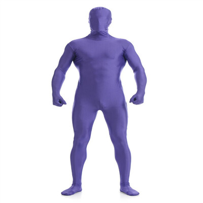 

Gesikai Mens Full Bodysuits Brown Spandex Lycra Zentai Suit Custom Second Skin Tight Suits Nylon Bodysuit Halloween Costume