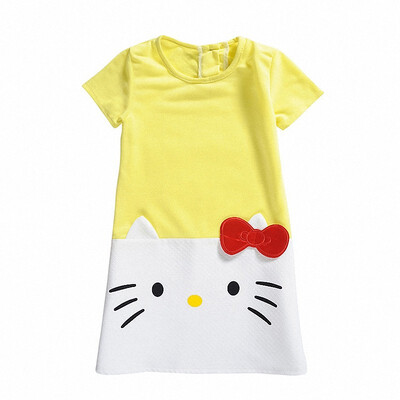

HOT Baby Girls Dresses Hello Kitty Brand Children Dresses For Girls Princess Dress Christmas Kids Clothes