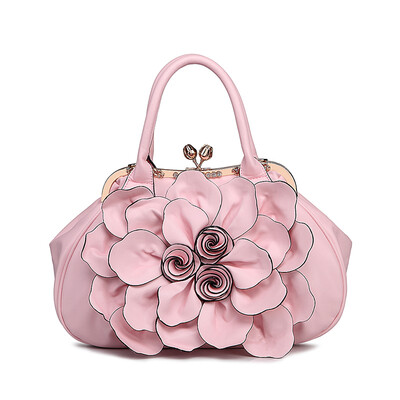 

Luxury brand lady flower handbags casual women's leather bag high quality women sweet lady fashion handbags