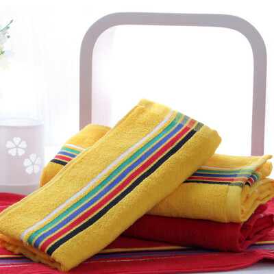 

Jingdong Supermarket Vosges Jieyu cotton towel lengthened to increase the fitness fitness towel wipe sweat health towel 38 110cm 2 pieces red blue