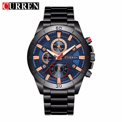 

Curren 8275 new 2017 top brand luxury Watch Men relogio masculino quartz watch fashion casual alloy wristwatches