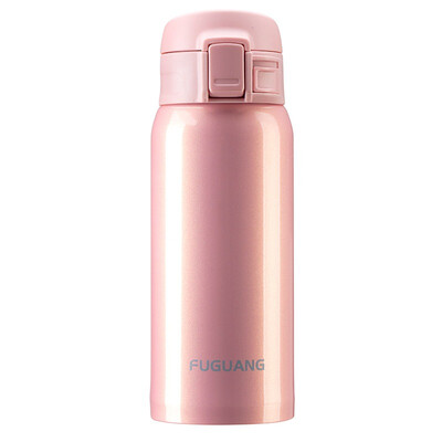 

Fu Guang vacuum stainless steel men&women business bomb cover portable insulation Cup 350ml pink WFZ1010-350