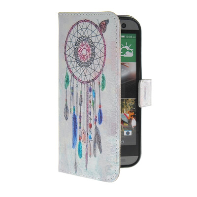 

MOONCASE Pattern Style Leather Side Flip Wallet Card Slot Pouch Stand Shell Back Case Cover For HTC One 2 (M8