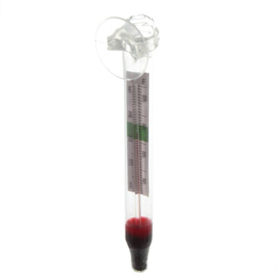 

Glass Meter Aquarium Fish Tank Water Temperature Thermometer With Suction Cup
