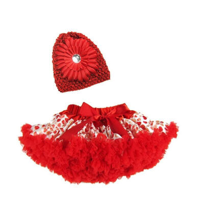 

Буэнос Нинос Девушки Туту Pettiskirt С пион цветок Хат Набор