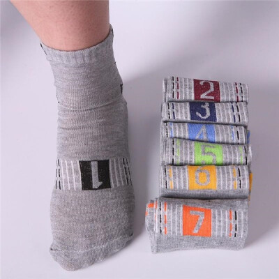 

7 pairs of men&39s casual soft cotton ankle week socks