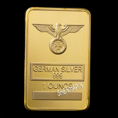 

German Cross Flying Eagle Gold Bar Collection Empire Exquisite Gold-plated silver plated Challenge Coin Lucky Coin Collectibles