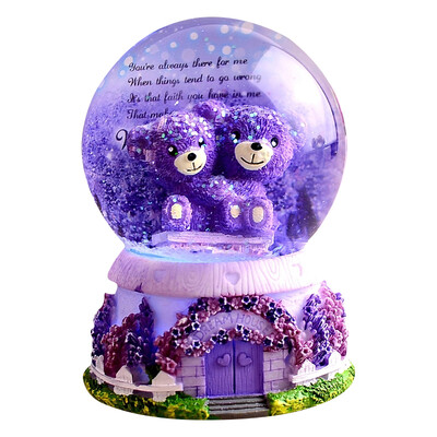 

Tropical forest bear music box music box artificial crystal ball birthday gift girl Christmas Eve Christmas gift for girlfriend girl wife wife children girlfriends creative gift ornaments