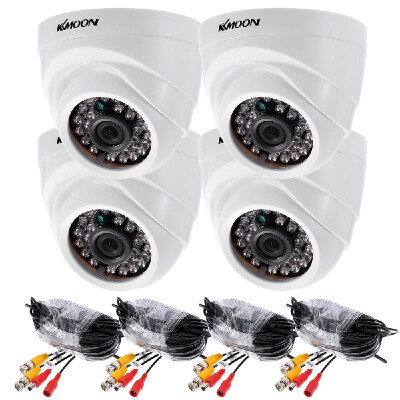 

KKmoon 4x960P AHD Dome IR CCTV Camera 460ft Surveillance Cable Support for AndroidiOS APP Control Motion Detection