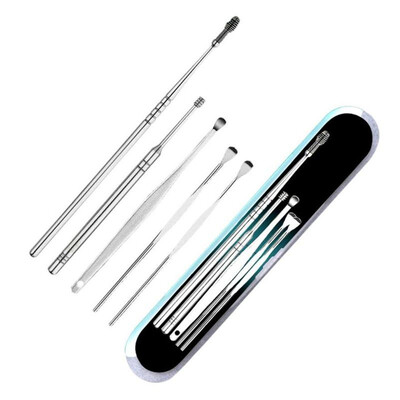 

5Pcs 1Set Stainless Steel Ear Tapping Ear Clean Earwax Skimmed Ear Selection 145x3cm Wholesale & Drop Shipping
