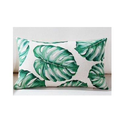 

Cntomlv Tropical Pillow Cover Cushion Case Green Leaf of Tropical Palm Telopea monstera ceriman Home Decorective Cushion Cover