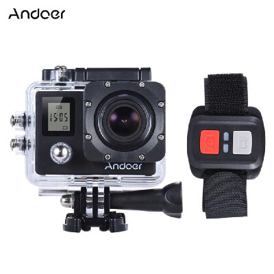 

Andoer 4K 30fps1080P 60fps Full HD 16MP Action Camera Waterproof 30m WiFi 20"LCD Sports DV Cam Camcorder 170 Degree 4X Zoom Dual