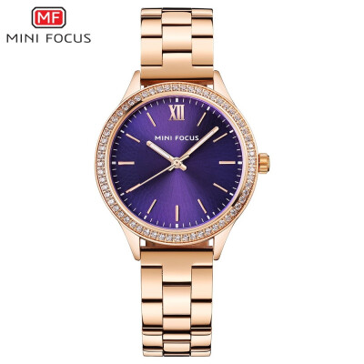 

MINI FOCUS Brand Fashion Stainless Steel Strap Women Quartz Watch F0043L