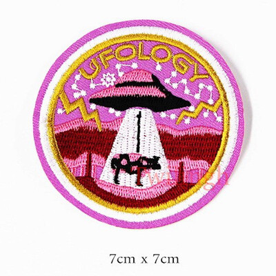 

twilingh 1pc UFO Space Astronaut Parches Embroidery Iron on