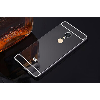 

For redmi Note 5 Shining Mirror effect Hybrid case For Xiaomi Redmi 5 Plus Aluminum Alloy Meta frame Hard PC back cover Bumper