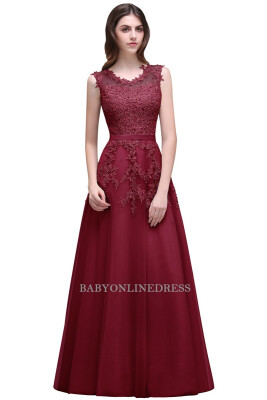 

Lace Embroidery Long Prom Dresses New Arrival Pink Sheer Back Pearls Formal Evening Party Dresses