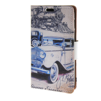 

MOONCASE чехол for Alcatel One Touch Pixi 3 (4.0") OT-4013D Кожа флип кошелек стиль и Kickstand Дело Дизайн обложки / a05