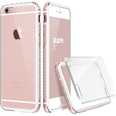 

Миллиард цветов (ESR) Apple iPhone6 ​​/ 6с телефон оболочки / защитный рукав металлический каркас 4,7 дюйма сенсорный алмаз прозрачной оболочки падение сопротивления Мечта Star Series Aisha - порошок мечта