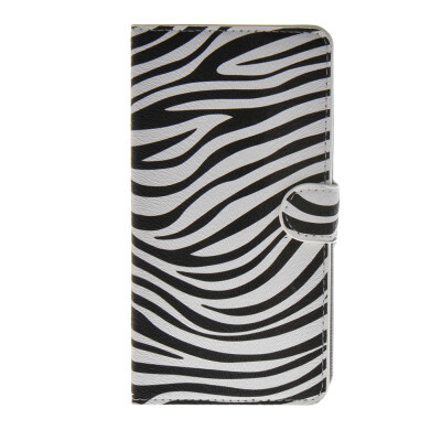 

MOONCASE Zebra style Leather Side Flip Wallet Card Slot Stand Pouch ЧЕХОЛ ДЛЯ Samsung Galaxy Mega 2 G750F