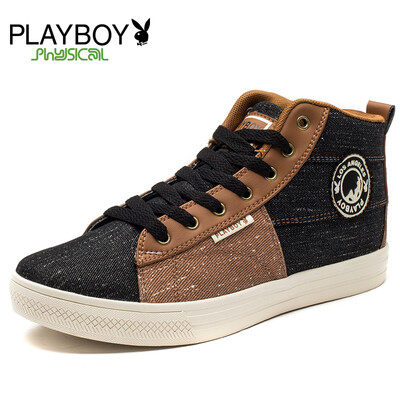 

PLAYBOY brandAutumn NewBritish styleFashionalLeisureHigh top canvasMens shoes