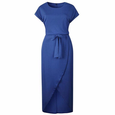 

Summer Short Sleeve Bodycon Party Dress Plus Size Sexy Women Long Dress