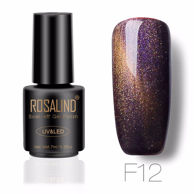

ROSALIND Gel 1S 7ML 3D Cat&39S Eyes Magnetic NEON Nail Polish Rainbow UV LED Nail Gel Polish with Shining Colorful Gel Lacquer