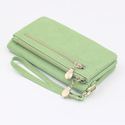 

2018 Ladies Wallet Women Fashion Mobile Phone Bag Korean Frosted Multi-card Pu Wallet Ladies Portable