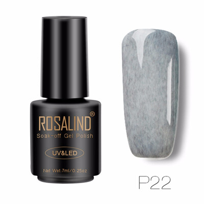 

ROSALIND Black Bottle 7ML Faux Fur Effect P01-12 Gel Nail Polish Nail Art Nail Gel Polish UV LED Long-Lasting 3D Gel Lacquer