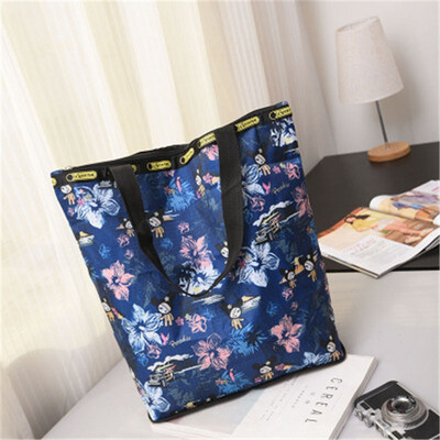 

ZHANAO new womens bag canvas shoulder bag Europe&large capacity shopping bag folding shoulder bag