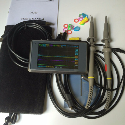 

Digital Oscilloscope ARM Nano Portable Mini DSO203 DS203 8MHz Bandwidth 4 Channels ARM Cortex M3 CPU