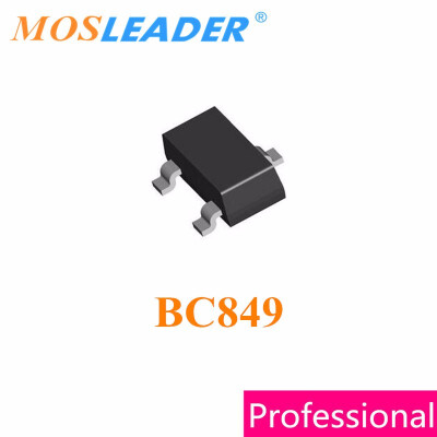 

Mosleader BC849 SOT23 3000PCS BC849B BC849C 100mA 01A 30V NPN BC849BLT1G BC849CLT1G High quality