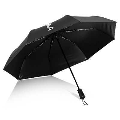 

Ying Yu automatic umbrella folding open large double three fold windproof men&women reinforced rain dual-use students  C1772 black