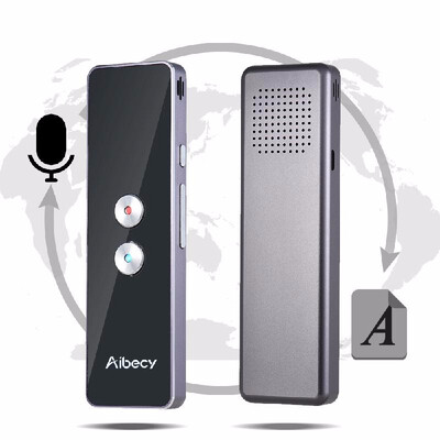 

Aibecy Real-time Multi Language Translator Speech Text Translation Device with APP for Business Travel Shopping English Chinese F