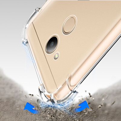 

fashion anti knock shockproof crystal silicone case transparent For Huawei V9 Play Honor 6C Pro air cushion back coque cover