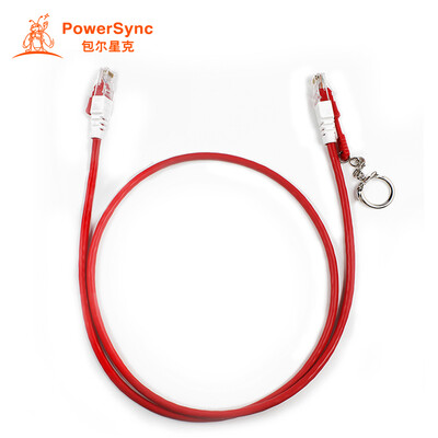 

Baoer Xingke super five types with lock jumper network cable twisted pair line 100 megabytes computer broadband line red 1 meter PowerSync L5GL2010