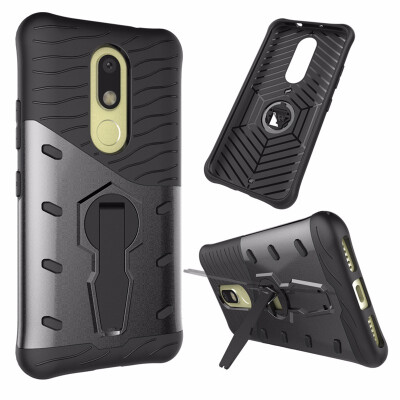 

Goowiiz Phone Case For Motorola Moto MMoto E3 Luxury Armor TPUPC Silicone Hard Bracket Prevent falling