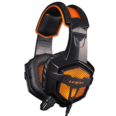 

LETTON G1 Headset Gaming Gaming Headset Black Orange Edition