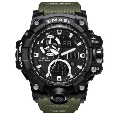 

SMAEL Smyr new watch outdoor sports military watch waterproof double display luminous multi-function mens electronic watch
