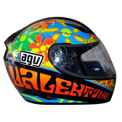 

AGV helmet K3 TOP Four seasons universal wide angle ventilation&full face helmet running helmet Italy locomotive racing helmet helmet Begonia flower L